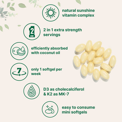 Vitamin D3 and K2