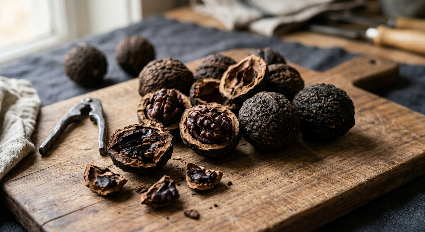 Black Walnut Hull botanical