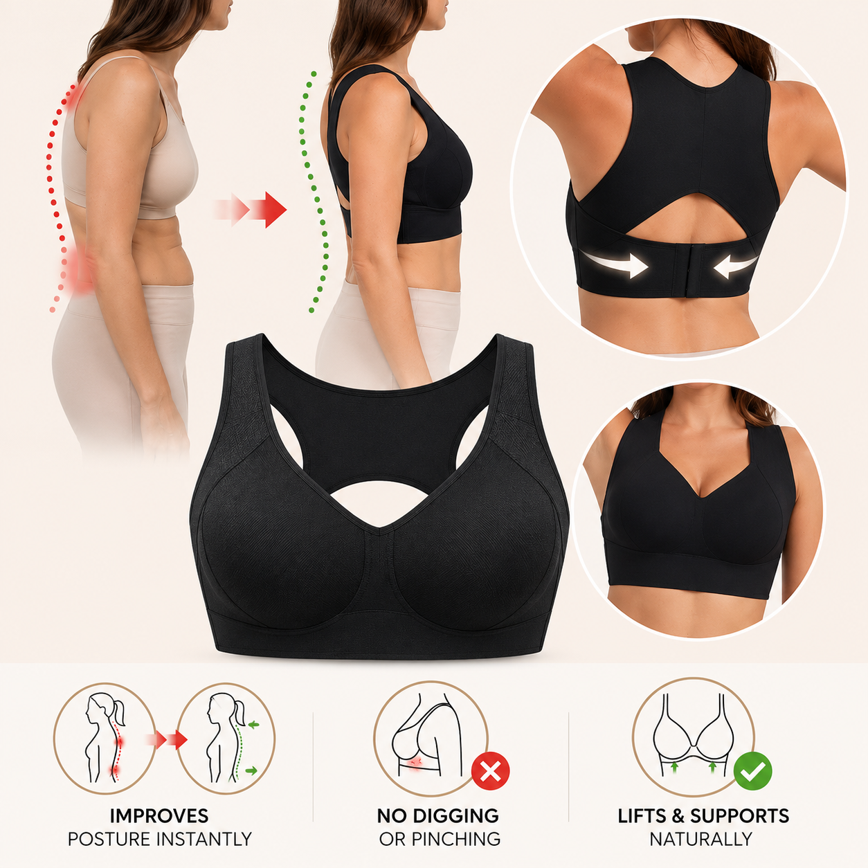 Mira™ Posture Corrector Bra