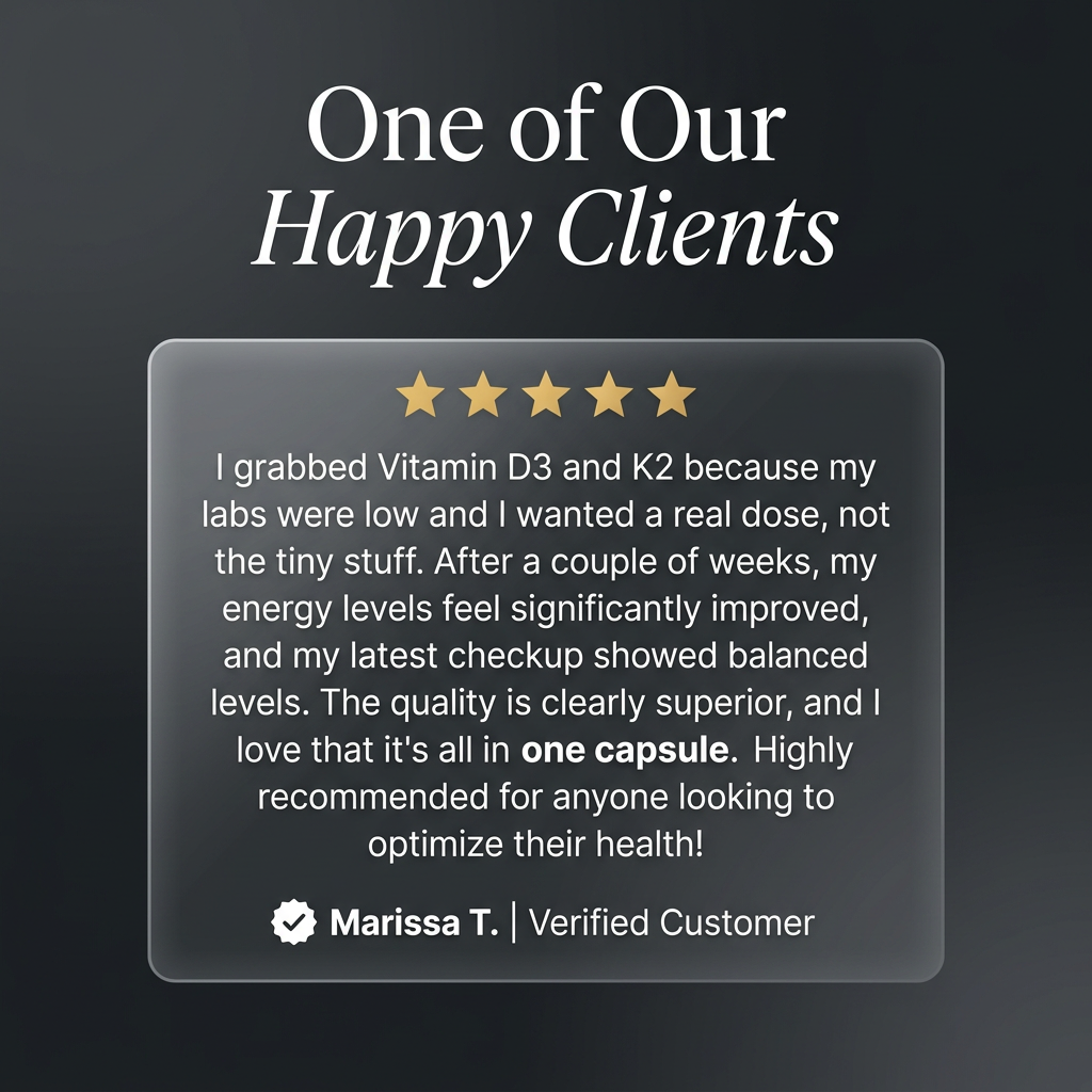 Vitamin D3 and K2  - Customer Review