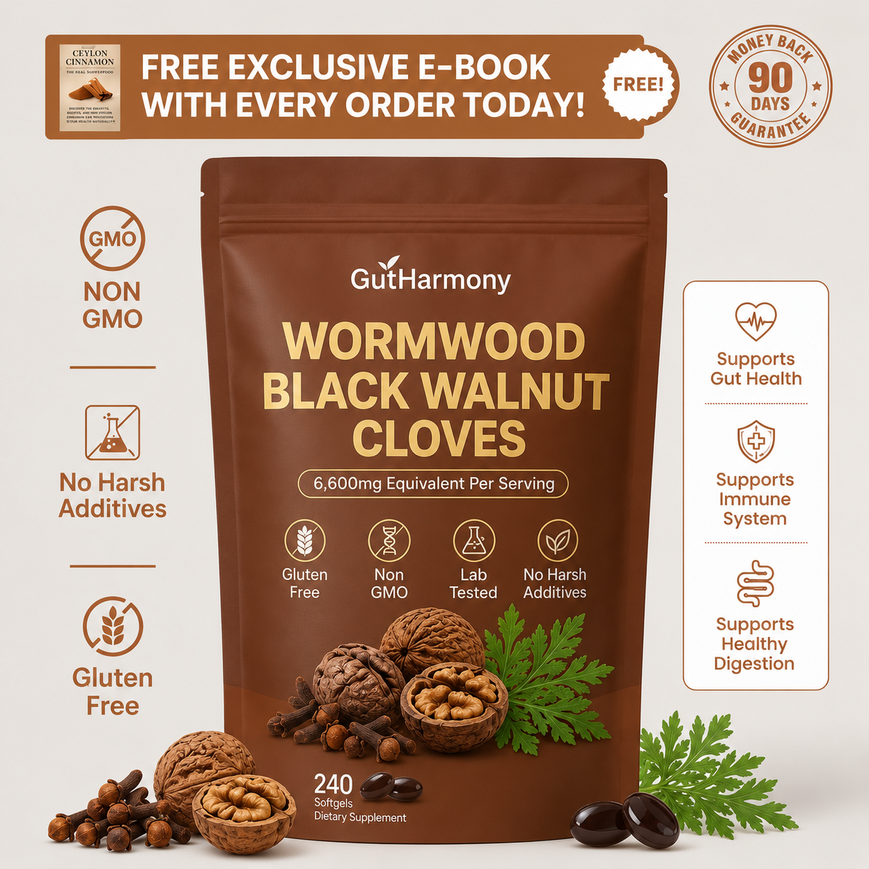 Gut Harmony - Black Walnut Wormwood