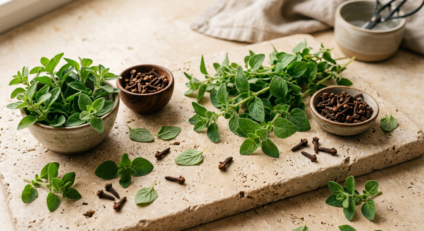 Clove and Oregano botanical